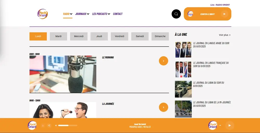 Radio Orient en direct : Actualités, Musique et Culture Arabe
